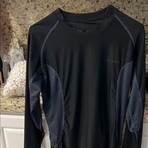 Devops Workout Pullover Shirt Black/Grey  Sz Large
